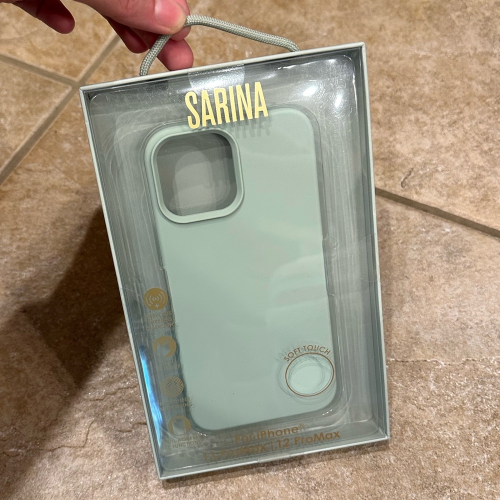 Sarina IPhone 13 Pro Max / 12 Pro Max Mint Sage Green Case